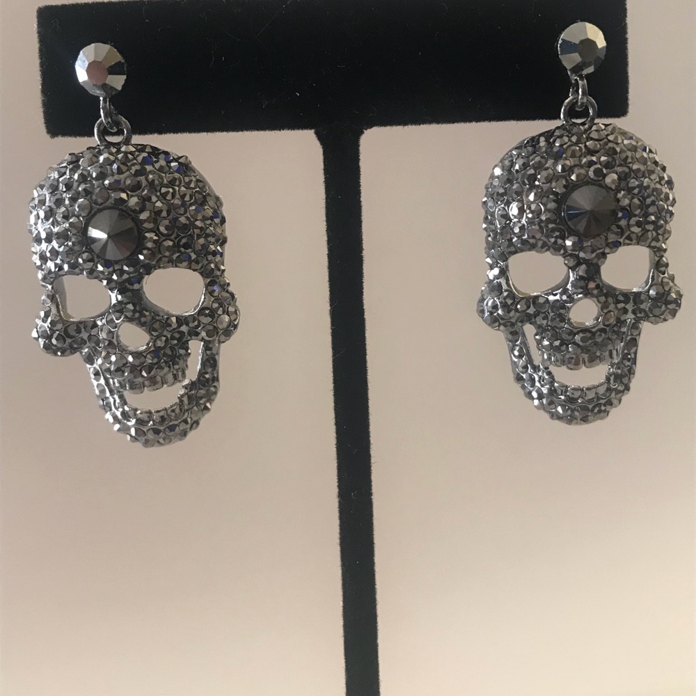 Skull Drop Earrings